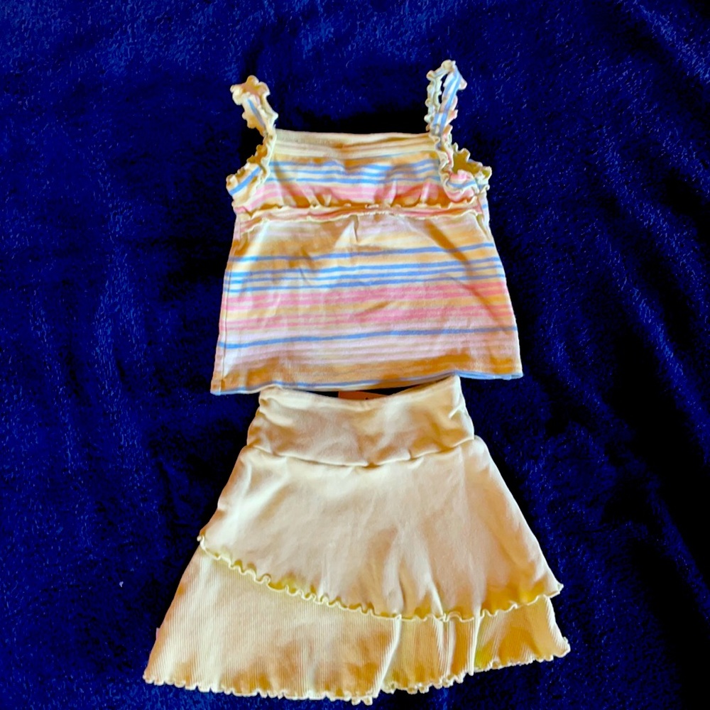 Girls Skirt and Top set.